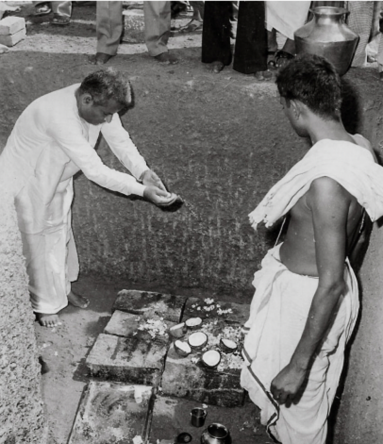 Ceremonial ritual scene